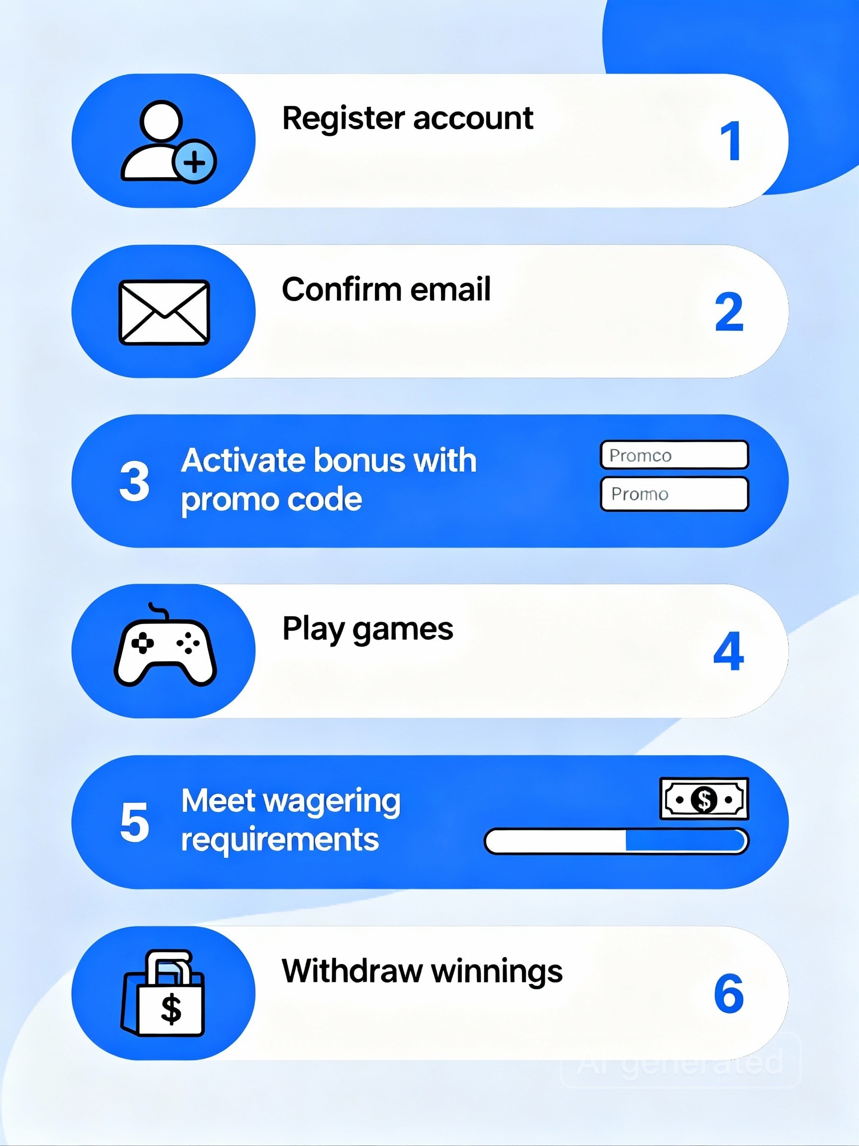 6-Schritte-Anleitung zur Aktivierung des WinShark No Deposit Bonus